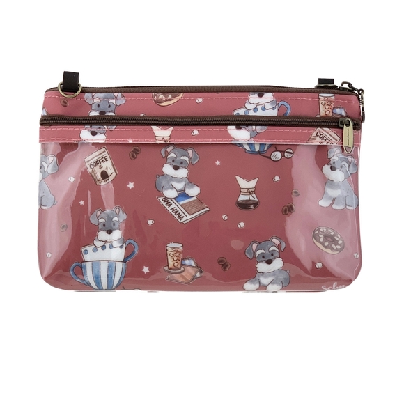 Waterproof Schnauzer Crossbody Shoulder Phone Purse - Picture 2 of 10